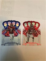 20 Chronicle Football 6 cards -Diggs & Ruggs