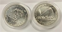 2 Proof Silver Constitutional Dollar Coins