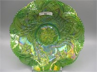 Mburg 10" radium green Whirling Leaves bowl w