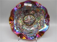 Mburg 10" radium purple Primrose ruffled bowl