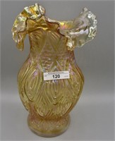 Mburg pastel marigold Mitred Ovals vase. Incredibl