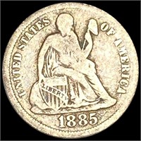 1885 Seated Liberty Dime NICELY CIRCULATED