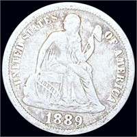 1889 Seated Liberty Dime LIGHTLY CIRCULATED