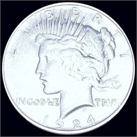 1924 Silver Peace Dollar LIGHTLY CIRCULATED