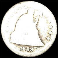 1888-S Seated Liberty Quarter NICELY CIRCULATED
