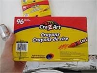 Boîtes de crayons de cire, 3 x 24, 2 x 96