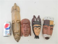 Lot de masques Africains