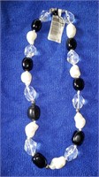 Black & White Knotted Necklace