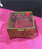 Square Filigree Jewelry Box