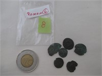 6 Pièces de monnaie ROMAINES