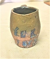 1894 Stoneware Mug, Handle Reglued