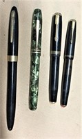 (4) Fountain Pens, 2 Parker
