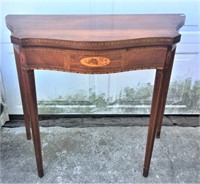 20thC Inlaid Card Table