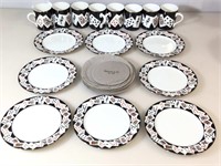 Tiffany & CO. playing cards dishes set w/8
