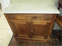 Marble Top Washstand-27W x 14D x 26T