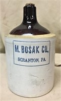 M. Bosak & Co. Scranton Pa Jug, 9 1/2"H
