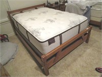 A. Bryant Solid Oak Full Size Bed w/
