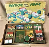 Keystone Village Wooden House Set in Box