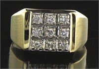 14kt Gold Men's 1/2 ct Diamond Ring