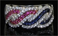 Beautiful Ruby & Sapphire Designer Ring