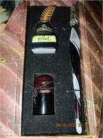 All Glass Fountain Pen, Ink Bottle & Ink Set