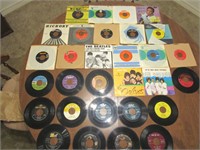 30 pc Lot of 45 Records -Beatles, Etta James,