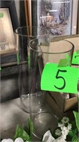 2 glass vase set