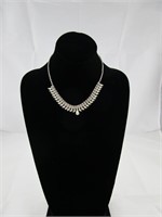 Signed Weiss Clear Rhinestone Necklace