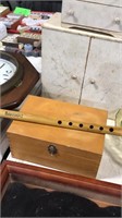 Wooden box n flute