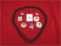 Fashion Jewelry- Necklace and Flag Pendants