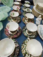 Royal Albert Provincial Flowers Cups and Saucers
