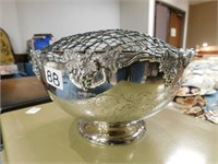 Silver Plate Flower Bowl