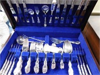 Birks Louis de France Silver Plate Cutlery in Box