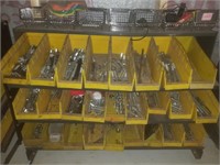 Miscellaneous rack of bolts screws and washers