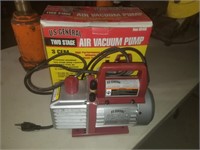 Two stage air vacuum pump