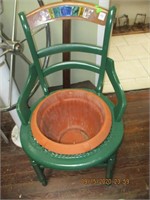 Crafty Old Chair Repurposed to Plant Chair