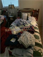 Clothing on bed