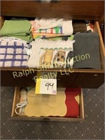 2 drawers towels, misc.