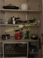 Cookware in pantry