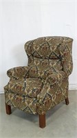 Floral Paisley Print Wingback Chair