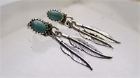 Sterling Silver & Turquoise Native American +