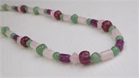 Jay King Sterling Silver & Jade Necklace Strand