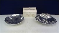 Silver Plated Flatware Holder Set w/ Trays