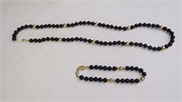 Marked Gold Accented Necklace & Bracelet Combo