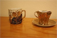 (2) shaving mugs