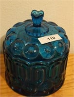 Vintage blue cookie jar