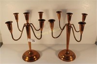 COPPER CANDLE HOLDERS