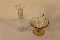 AMBER GLASS SHERBET - CORDIAL