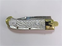 SWITCH BLADE POCKET KNIFE - ARABIC ON BLADE