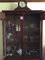 Glassware & Mantle Clock